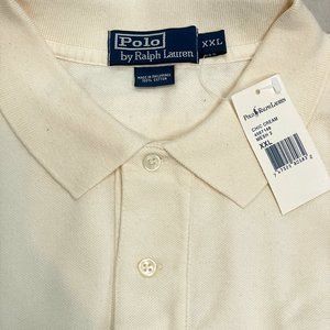 NWT POLO BY RALPH LAUREN SIZE XXL Cream Short Sleeve